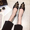 Fashion Suede Toe Closed Pointed Flat Shoes