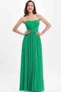 Green Strapless Sweetheart  Wedding Bridesmaid Dress