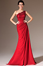 2014 Nouveaué Rouge Une Bretelle Dentelle Robe de Soirée/ Gala