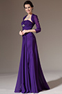 2014 Nouveauté Violet Boléro 2 Pièces Robe Longue