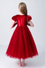 Classic Red Children Wedding Flower Girl Dress