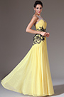 2014 Neu Gelb Oben Einfach A-Line Abendkleid