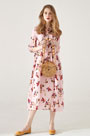 Chic Silk High Quality Printed Dress Summer Dress