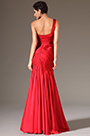 2014 Neu Rot Einfach Ein-Schulter Abendkleid Ballkleid