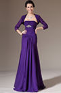 2014 Nouveauté Violet Boléro 2 Pièces Robe Longue