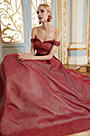 Off Shoulder New Burgundy Elegant Party Ball Gown -