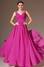 2014 Neu V-Ausschnitt Perlen A-Line Prom Abendkleid