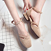 Simple Suede Toe Closed Pointed Flat Shoes