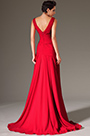 2014 Neu Rot  V-Ausschnicht A-Line Abendkleid