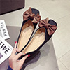 Women Bowknot Toe Closed Pointed Flat Shoes