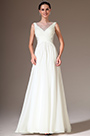 Beaded Sheer Top A-Line Wedding Dress