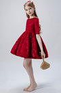 Red Children Wedding Flower Girl Dress