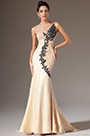2014 Neu Champagne V-Ausschnitt  Gestickt  Spitye  Mermaid Abendkleid