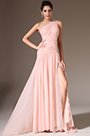 2014 Neu Rosa Ein-Schulter Hohe Schlitz Abendkleid Ballkleid