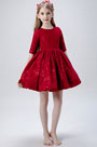 Red Children Wedding Flower Girl Dress