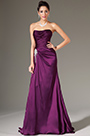 Simple Strapless Formal Evening Gown