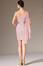 Pink One Shoulder Sheath Party Dress