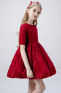 Red Children Wedding Flower Girl Dress