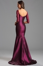 Graceful Burgundy Evening Dress Formal Gown