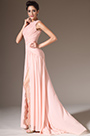 2014 Neu Rosa Ein-Schulter Hohe Schlitz Abendkleid Ballkleid