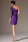 2014 Nuevo Vestido púrpura de una manga para Coctel