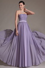 2014 Nouveauté Sans Bretelles Mauve Robe de Soirée Robe de Demoiselle d'Honneur