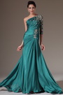 Stylish One Sleeve Evening Gown