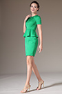 2014  Nouveauté Elégangte Manches Courtes Vert Robe de Cocktail/Journée
