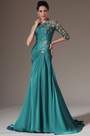 Stylish One Sleeve Evening Gown