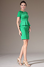 2014  Nouveauté Elégangte Manches Courtes Vert Robe de Cocktail/Journée