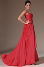 Red Simple Evening Dress Prom Gown