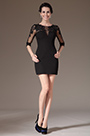 2014 Neu Schwarz Stilvoll Spitze Cocktail Kleid Party Kleid Tag Kleid