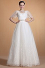 Adorable Transparant Sleeves Wedding Gown