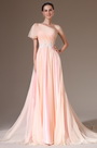 2014  Neu Pink Ein Schulter Abendkleid