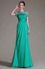 Green Sheer Top Mother of the Bride Dress