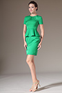 2014  Nouveauté Elégangte Manches Courtes Vert Robe de Cocktail/Journée