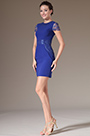 2014 Neu Blau Spitze Cocktail Kleid Tag Kleid