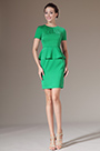 2014  Nouveauté Elégangte Manches Courtes Vert Robe de Cocktail/Journée