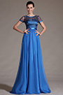2014 Neu Blau Glatt Oben Brautmutter' Kleid