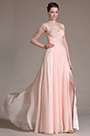 2014 Neu Pink Stilvoll Lace Stickerei Abendkleid