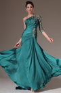 Stylish One Sleeve Evening Gown