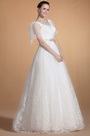 Adorable Transparant Sleeves Wedding Gown