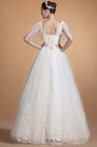 Adorable Transparant Sleeves Wedding Gown