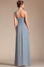 Elegant Grey One Shoulder Evening Dress