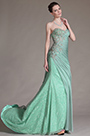 Stunning Green Strapless Evening Gown