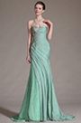 Stunning Green Strapless Evening Gown