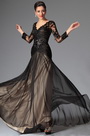 2014 Neu Schwarz Sexy V-ausschnitt Abendkleid Ballkleid