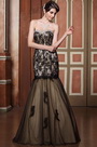 Elaborate Beaded Sweetheart Neck Floral Lace Graduation Dress Ball Gown