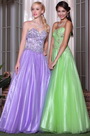 Graceful Green Strapless Floral Beadings Prom Dress Graduation Ball Gown