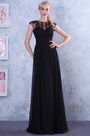 Beaded Lace Applique Long Evening Dress Formal Gown